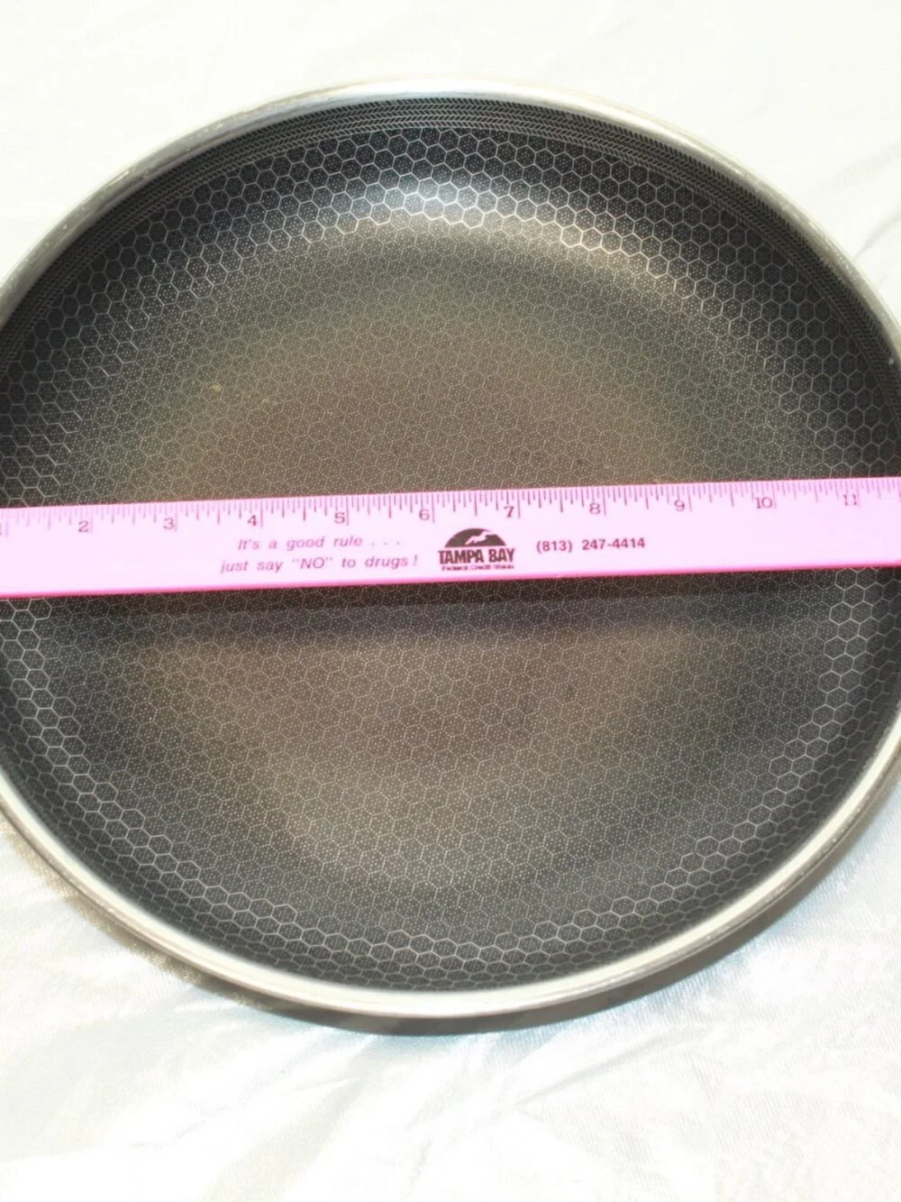 HexClad 12 Inch Hybrid Nonstick Oven and Dishwasher Safe Frying Pan - No Lid